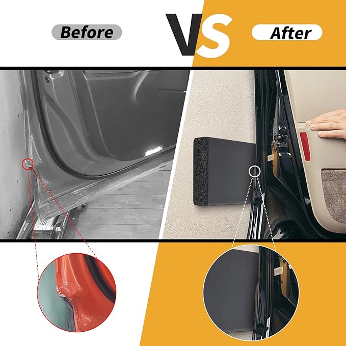 Garage Wall Protector, 2 Pack Garage Car Door Protector Bumper Guard for Car Doors Anti-Collision Waterproof Inflaming Ultra Self Adhesive EVA Foam for Warehouse (16-17/32" x 5-29/32" x .79)