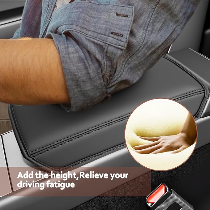 SKTU for 2025 2026 Tesla Model Y Armrest Cover for 2025 2026 Tesla Model Y Center Console Cover Tesla Model Y 2025 2026 Accessories Console Cushion 2025 2026 Model Y Seat Box Cover [Durable, Soft]