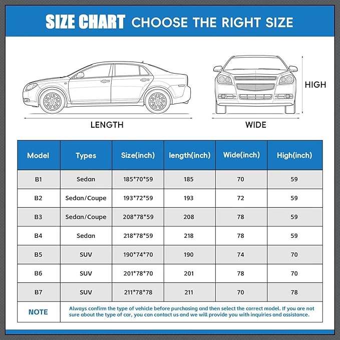 Hail Protector Car Cover for SUV, Anti Hail Car Covers Thick Multi-Layered EVA Outdoor, Hail Proof Car Cover All Weather, Hail Protection Padded Fit Large SUV Jeep (Length 202 to 211 inch)