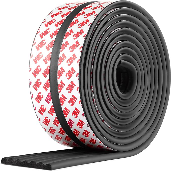 Baby Proofing Edge Protector 6.6 feet with 3M Strong Adhesive Pre-Taped, Baby Proof Padding Extra Wide Edge Safety Guards for Sharp Edges, Table, Desk- Black