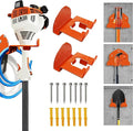 Garage Organization Weedeater Hanger,2 Pack Weed Eater Hanger For Wall, Heavy Duty Weed Wacker Hooks, Garage Organization Storage Shed Organizer Mounted Trimmer Rack