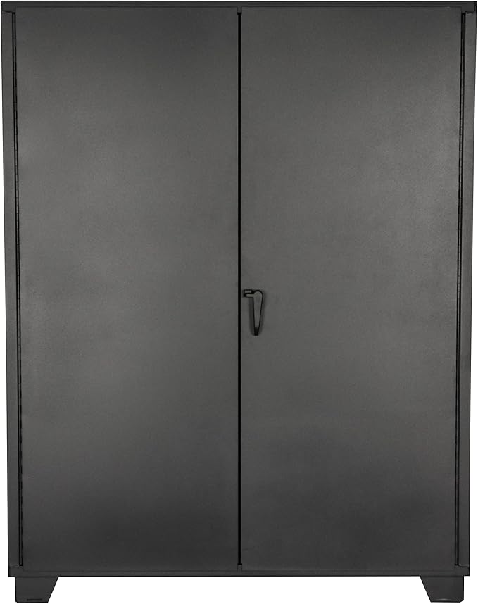 Jamco Tool Storage Cabinets with Bin Mounts, Model DE, Includes 230 Bins, 60-Inch W x 24-Inch D x 78-Inch H, Blue Bins