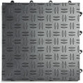 GarageTrac Diamond, Durable Interlocking Modular Garage Flooring Tile (12 Pack), Graphite