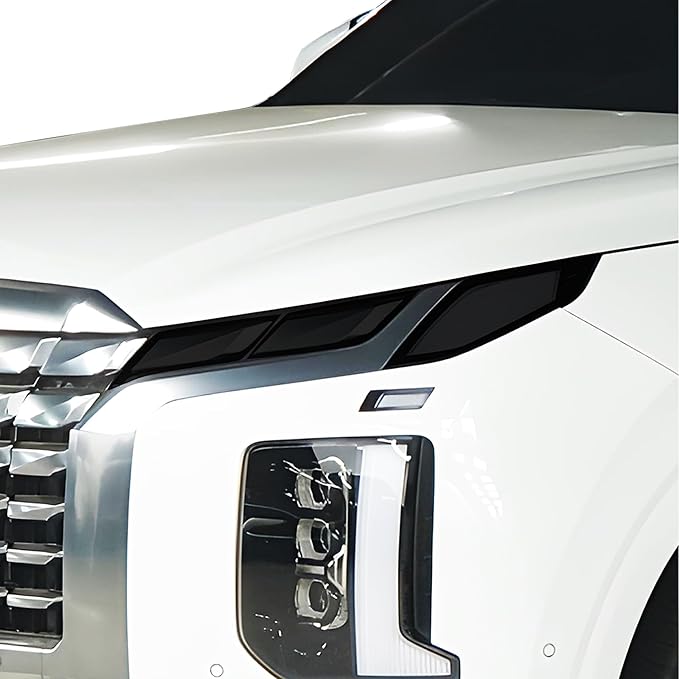 BOGAR TECH DESIGNS Full Headlight Head Light Tint Kit Compatible with Hyundai Palisade 2023-2025, Dark Smoke