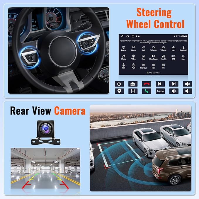 [2+64GB] Android 15 Car Stereo for Hyundai Accent 2010-2016 with Wireless CarPlay Android Auto, 9 Inch Touch Screen Car Radio for Accent with GPS WiFi, Bluetooth FM/RDS EQ 26UI AHD Rear Camera