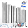 LOVIMAG 100 Pack Strong Magnets, 110 lbs Neodymium Magnets with Screws for Wall Mounting, Door Magnet for Kitchen Doors, Rare Earth Magnet for Holding Tools Lifting,Tool Organizer