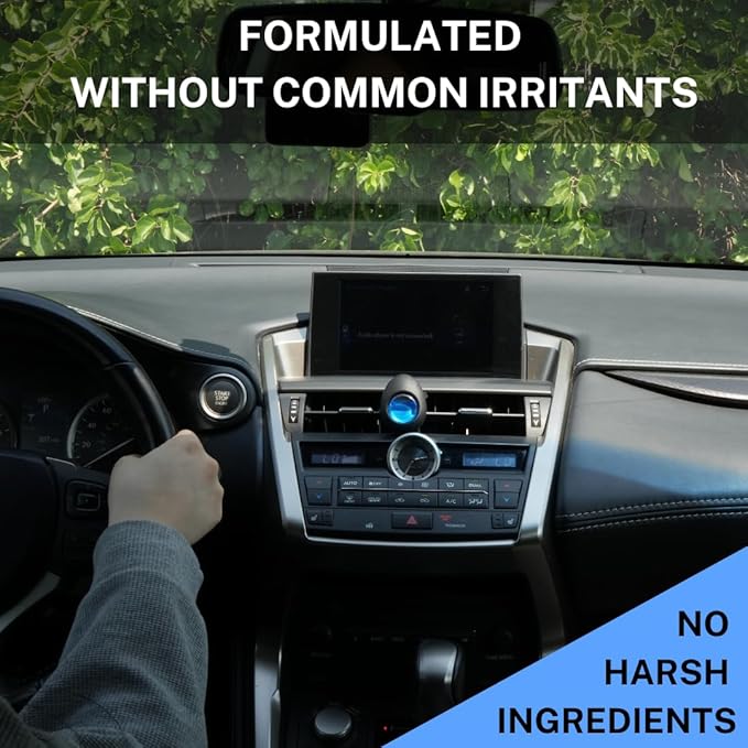 Air Jungles Car Air Freshener Vent Clip 3 Count, Ocean Scent, 4 ml Each, Long-Lasting Car Odor Eliminator, Easy Clip-On Design, Up to 90 Days Freshness for Cars, Trucks, and SUVs
