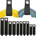 Heavy-Duty Storage Straps (Assorted 10 Pack) - Extension Cord Storage, Organizer, Cord Wrap Keeper, Cable Straps for Tools, Hoses, Rope, RV, Workshop and Garage Wall Storage and Organization