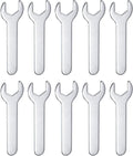 HARFINGTON 10pcs Small Wrench 13x70x2mm Metric U-Shaped Single Open Ended Spanner Super Thin Flat Head Galvanizing Wrench for Automotive Repair Furniture Assembly