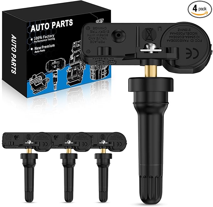 433MHz TPMS Sensors Pre-Programmed for:-Dodge Durango 2011-2015 Charger Challenger for:-Jeep Wrangler 2014-2019 Grand Cherokee for:-Ram 1500 2500 for:-Chrysler 300 OE#56029398AB