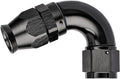 EVIL ENERGY 12AN 120 Degree PTFE One Piece Full Flow End Hose Fitting Aluminum Black
