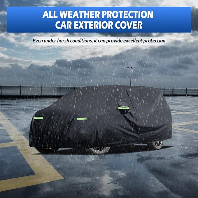 Car Cover Custom Fit for Honda Odyssey Minivan 1999-2025, Migaven Waterproof Full Exterior Cover Sun Rain Protection with Door Zipper and Cotton Lining