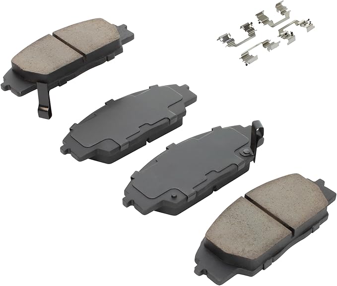 Premium Ceramic Front Brake Pads (1001-0829C) Compatible with Acura CSX 2007-2010, Acura RSX 2002-2006, Honda Civic 2006-2011, Honda S2000 2000-2009