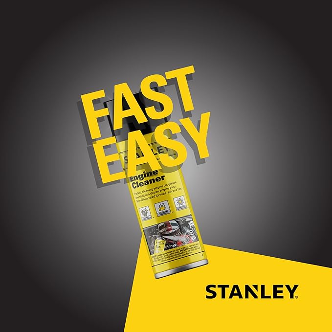 STANLEY AP 92 Engine Cleaner Spray - 12x12 Fl. oz., Automotive Degreaser Spray,Use for Tight Spaces, Non-corrosive - 2 Pack