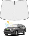 Windshield Sun Shade for 2016-2025 2026 Honda Pilot Accessories Thicken 6-Layer Foldable Front Window Sunshade Cover Sun Visor Protector Block UV Rays Keep Vehicle Cool
