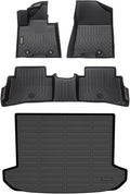 Binmotor-All Weather Floor Mats Cargo Liner for Kia Sportage 2017-2022 (Only Gas Models), Full Set, Heavy Duty Car Floor Liners for Sportage Accessories