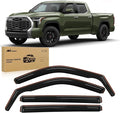 Nilight in Channel Window Deflectors for Toyota Tundra 2022 2023 2024 2025 Crew Max Vent Window Visors, Rain Guards-4PCS