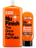 Nu Finish Exterior Car Care Kit with Scratch Doctor Car Scratch Remover (6.5 Fl Oz) and The Once a Year Car Polish (16 Fl Oz)