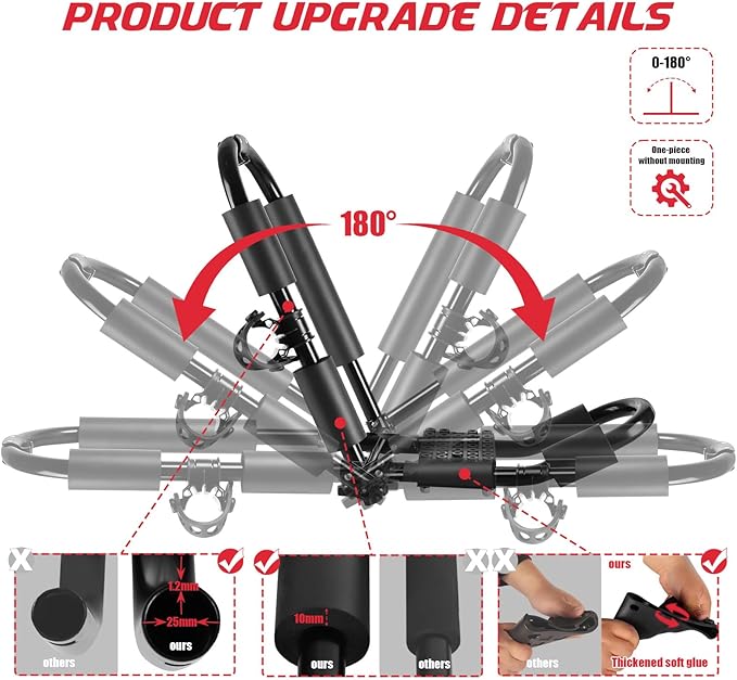 FORWODE Premium Kayak Roof Rack, 2 Pair J-Bar Roof Rack, Folding Adjustable Rack, Heavy Duty Kayak Roof Carrier 2 Kayak, Canoe, SUV, Surfboard on SUV, Car and Truck Crossbar (4 pcs)