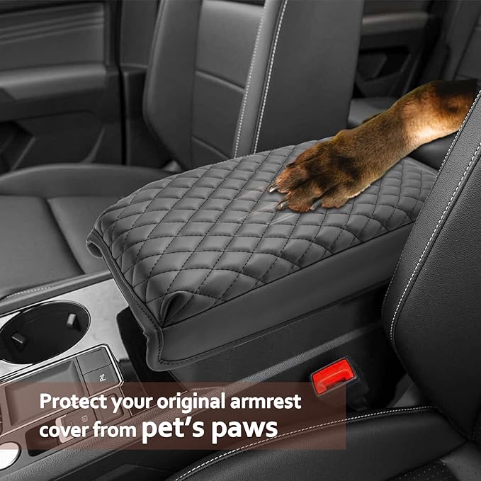 SKTU for 2024 2025 2026 Volkswagen Atlas Center Console Cover 2024 2025 2026 VW Atlas Armrest Cover 2024 2025 Atlas SE/SEL Seat Box Cover VW Atlas 2024 2025 2026 Accessories Center Console Cushion