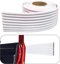 Rubber Bond Garage Wall Protectors - 4in x 12ft Strong Self-Adhesive Rubber Bumper Protectors for Garage Walls - Waterproof and Anti-Scratch Garage Wall Protector for Car Doors (White)