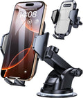 andobil Car Phone Mount [Ultra Stable & Big Phones Friendly] Cell Phone Holders for Your Car Dashboard Windshield Vent Truck, Car Phone Holder Mount for iPhone 16 15 14 13 12 Pro Max Samsung S24 S23