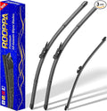 3 wipers Replacement for Ford explorer 2023-2011,Windshield Wiper Blades Original Equipment Replacement - 26"/22"/11" (Set of 3) Pinch Tab