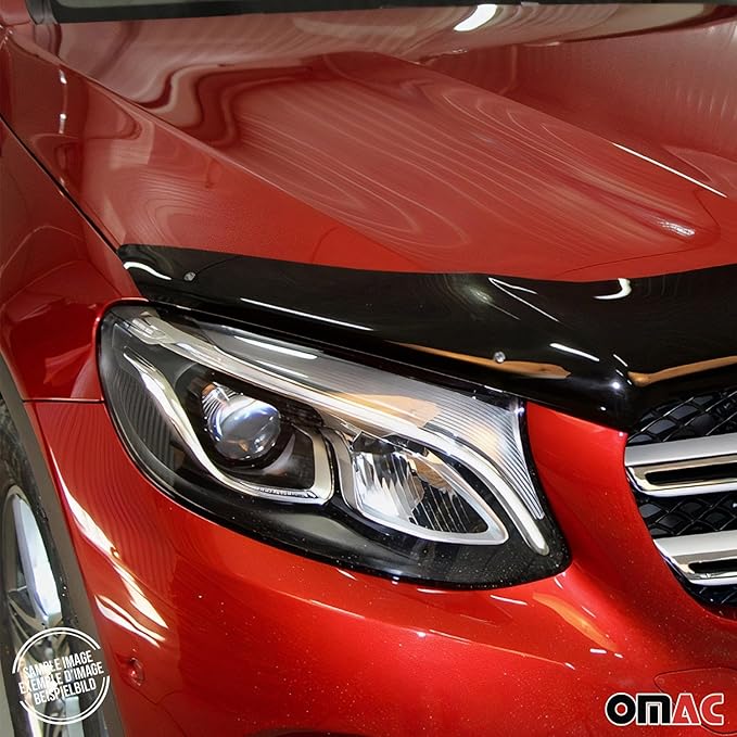 OMAC Front Bug Shield Hood Deflector Guard for Toyota 4Runner 2010-2024 Black Smoke