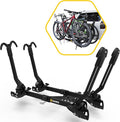 Saris SuperClamp G3 4-Bike Hitch Rack – Lightweight Platform Bike Carrier for Car, SUV, Truck – Tilting Design, Secure Wheel Clamping, Fits Road, Mountain, E-Bikes – 2" Hitch Receiver