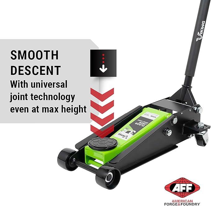 AFF Viking 3.5 Ton Floor Jack - Lightning Lift Hydraulic Car Jack - Heavy Duty