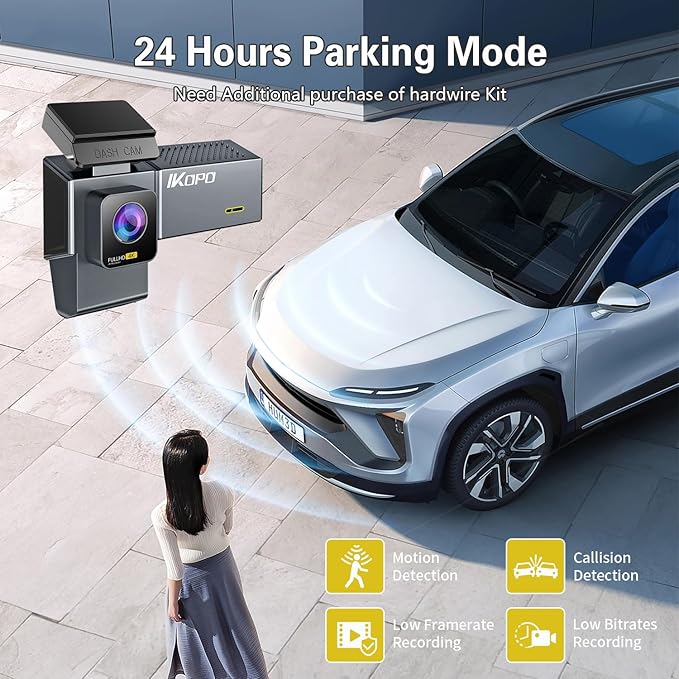 4K Dash Cam Front and Rear and Inside, UHD 2160P Night Vision 3 Channel Dash Camera for Cars, 3.16'' IPS Screen Dual Dashcam with Speed Recording, App Control,24H Parking Mode,G-Sensor
