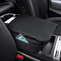 Shademax Center Console Cover for Kia Carnival KA4 2022-2024 2025 2026 Accessories Armrest Cover Console Cushion Pad Leather MPV Armrest Seat Box Cover Console Lid Protector with Pockets Storage Bag