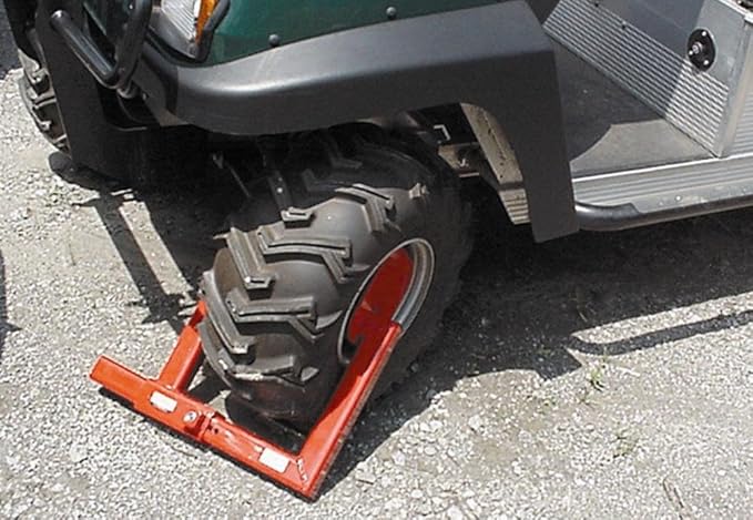 Equipment Lock Heavy Duty Wheel Lock - Powder Coated Steel Car Boot - Trailer Wheel Lock, Anti Theft Tire Boot for Wheels up to 20-1/2" Wide (Keyed Differently)
