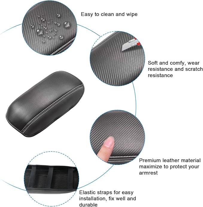 SXCY Fit for 2025 2022-2024 Subaru Ascent Armrest Cover FIT for 2022-2024 2025 Subaru Ascent Center Console Cover 2025 Ascent Accessories for 2019-2025 Ascent Console Armrest Cover