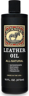 Leather Oil Leather Conditioner 16oz | Waterproofs, Protects, and Restores Boots, Jackets, Auto, Furniture, and All Leather Goods | Made in The USA