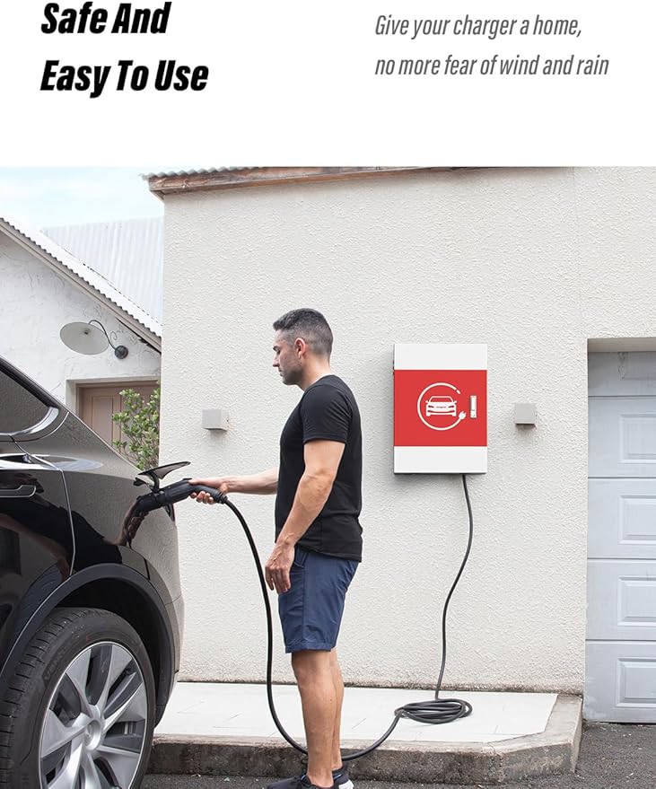 BMZX for Tesla Wall Charger Box Compatible with Tesla Wall Connector Gen 3, Indoor/Outdoor EV Charger Enclosure, Cable Organizer, Waterproof & Dustproof