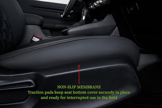 coverdream Custom Seat Covers Compatible with Select Honda CRV 2015 2016 Models - Leatherette (Red/Black,Full Set)