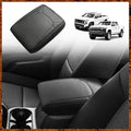 Muslogy Center Console Armrest Cover Compatible with Chevy Colorado/GMC Canyon 2023 2024 2025 ZR2 Z71 Trail Boss LT WT Elevation AT4 Denali AT4X Accessories Regular Thick(Black Stitching)