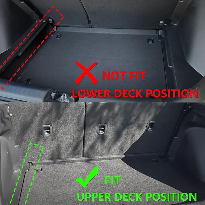 ANBINGO®-Floor Mats & Cargo Liner for Hyundai Venue 2025 2024-2020（Cargo Mat Only for Upper Position） All Weather Car Floor Mat for Hyundai Venue SE/SEL/Limited,Venue Accessories Black