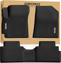 OEDRO Floor Mats Fit for 2020-2025 Kia Soul, Unique Black TPE All-Weather Guard Includes 1st and 2nd Row: Front, Rear, Full Set Liners