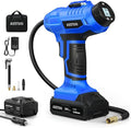 AstroAI C2 Cordless Tire Inflator Air Compressor 20V Rechargeable Battery Powered 160PSI Portable Handheld Air Pump with 12V Car Power Adapter Digital Pressure Gauge for Cars Motorcycles Blue