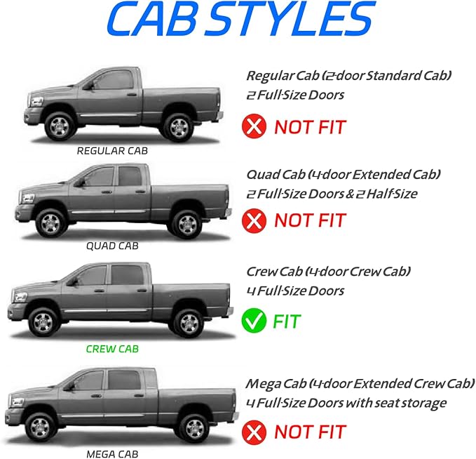 4pcs in Channel Window Rain Guards Fit for 2019-2025 Dodge Ram 1500 Crew Cab New Body Style Durable Truck Window Visors Deflectors Vent Shade Exterior Car Accessories 2020 2021 2022 2023 2024