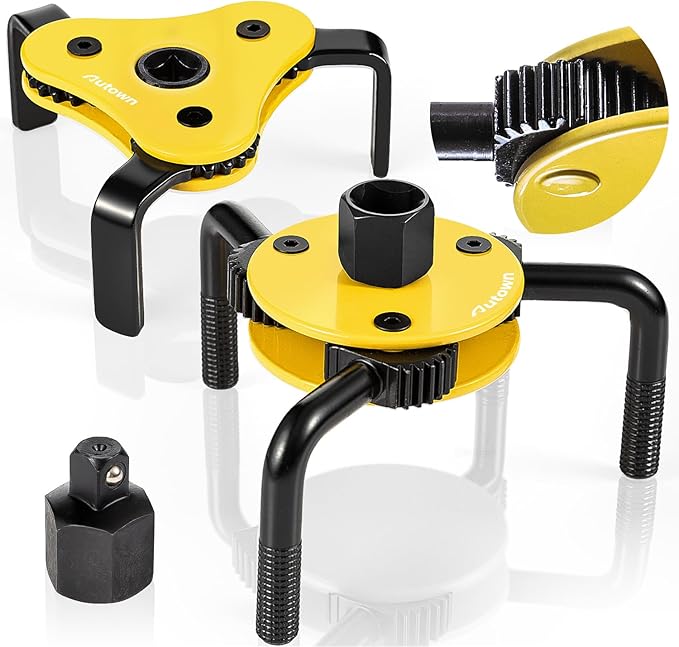 Oil Filter Wrench Set - Professional 2-Piece oil filter removal tool Kit for Cars, Trucks & Motorcycles, 3/8" & 1/2" Drive, Fits 1.9"-5.1" Filters
