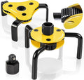 Oil Filter Wrench Set - Professional 2-Piece oil filter removal tool Kit for Cars, Trucks & Motorcycles, 3/8" & 1/2" Drive, Fits 1.9"-5.1" Filters