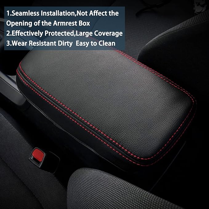 Ruiya 2025 Corolla Armrest Cover for Toyota Corolla E210 Accessories Armrest Lid Cover Compatible with 2022 2023 2024 2025 Toyota Corolla Sedan/SUV/Hybrid/Petrol Interior Accessories