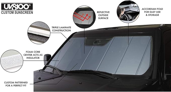 Covercraft UVS100 Custom Sunscreen | Fits 2016-2022 Lexus RX | Blue Metallic
