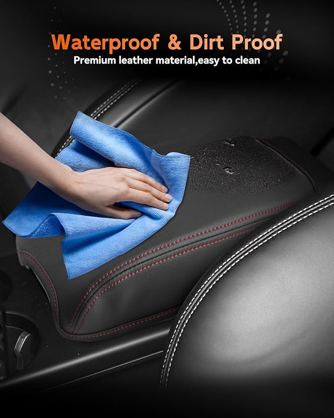 CDEFG for 2015-2025 Porsche Macan Center Console Cover Armrest Cover for Macan (Base, T, S, GTS) 2020 2021 2022 2023 2024 2025 Accessories Console armrest Protector