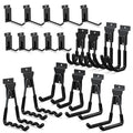 3-H Slatwall Accessories 20 Pack,Single and Double Slatwall Hooks & Hangers,Slat Wall Hanging Hooks Heavy Duty,Used as Proslat Accessories for Shop Retail Display with Garage Storage Wall Panel