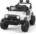 12V Kids Electric Ride On Truck Car w/Parent Remote Control, Spring Suspension, LED Lights & AUX Port | Outdoor Ride Toy for Boys Girls