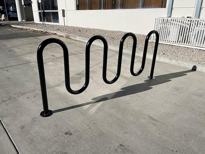 Sandbaggy Commercial Bike Racks - Galvanized Steel - Anti-Theft Design - In Ground, Apartments, Sidewalks, Industrial